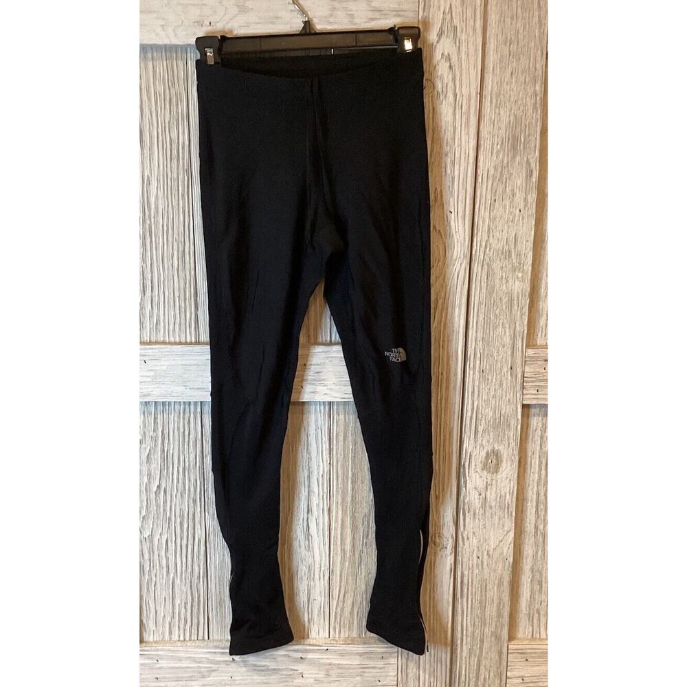 The North Face Vapor Wick Leggings Black Full Length Zipper size xs
